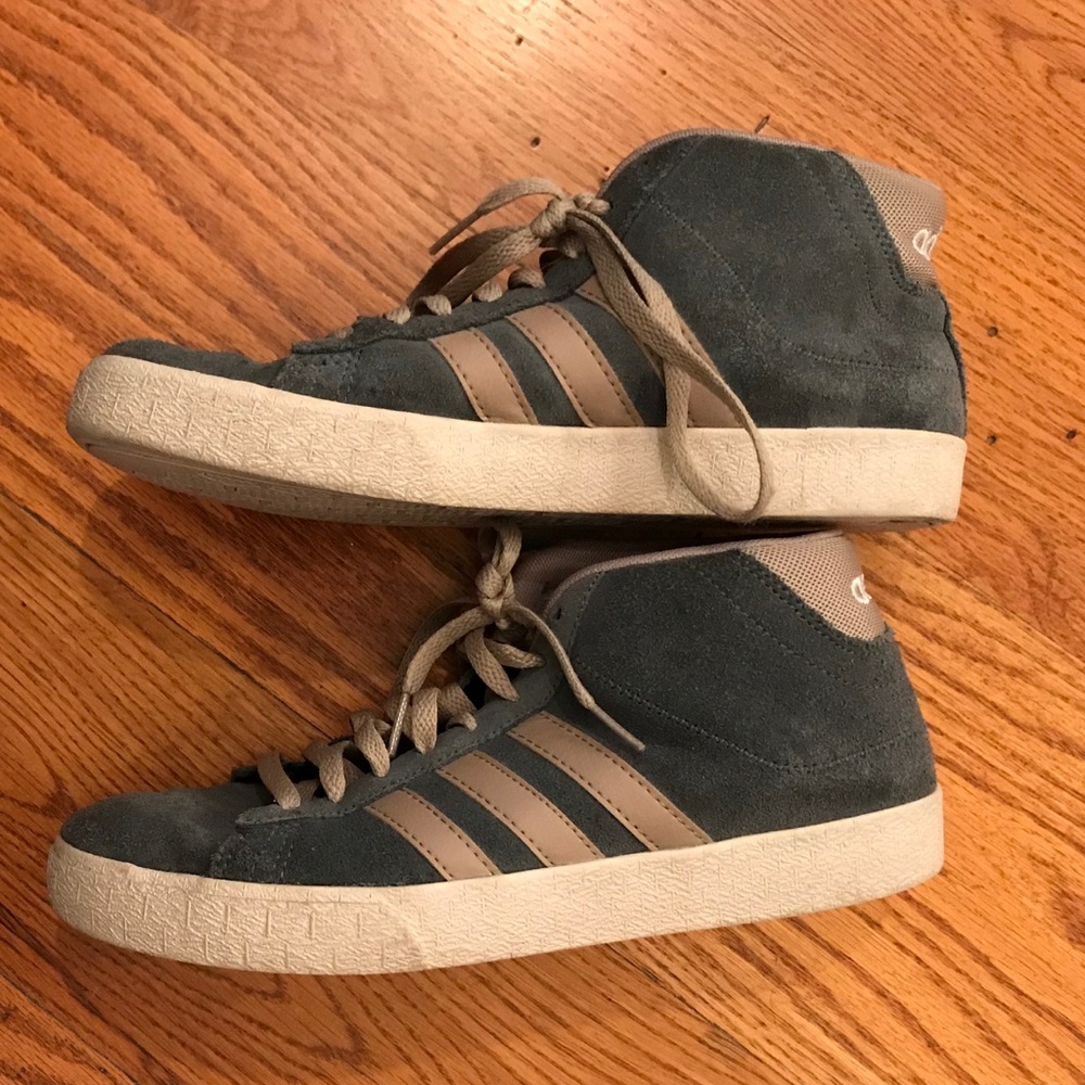 EUC Adidas High Top, Gray